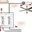 wiring a ceiling fan with two switches