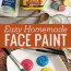 homemade halloween party face paint recipe