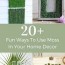 fun ways to use moss in your decor