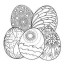 easter eggs coloring pages free