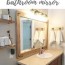 how to frame a bathroom mirror the