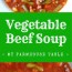 vegetable beef soup my farmhouse table