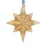 star gold clear christmas tree topper
