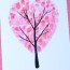 valentines day heart fingerprint tree