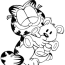 garfield coloring pages print for kids
