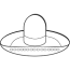sombrero hat coloring page free