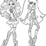 coloring page monster high clawdeen cleo