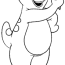 barney coloring pages to download and
