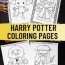 harry potter inspired coloring pages
