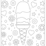 free ice cream coloring pages book