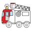 fire truck coloring page free printable