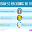 business records to track types of