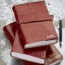 personalised distressed leather journal