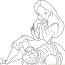 alice with cheshire cat coloring page