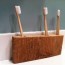 toothbrush holder from scrap wood