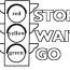 coloring page stop signs signs