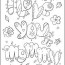 i love you mommy coloring page free