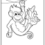 printable monkey coloring pages