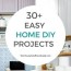 30 easy home diy projects you can make