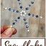 how to make beaded snowflake ornaments
