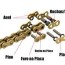 o ring motorcycle chain 520 120links