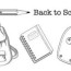 school coloring pages vector art icons