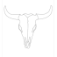 cow skull coloring page free mammals