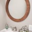 how to frame a round mirror