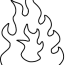 fire hot flames coloring pages fire