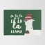 christmas llama with no drama rug by