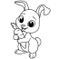 bunny coloring pages kids drawing hub