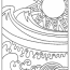 waves in the sun coloring page for