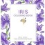 iris coloring book easy garden flowers