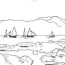 sailing on the sea coloring pages