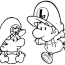 mario brothers coloring pages print
