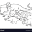 cartoon dinosaurs coloring page royalty