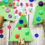 paint chip christmas tree craft for