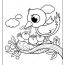 mother and baby birds in nest coloring page
