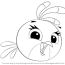 free angry birds stella coloring page
