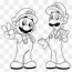 super mario and luigi coloring pages