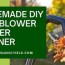 homemade diy leaf blower gutter cleaner