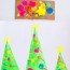 sponge painted christmas tree art
