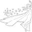 powerful elsa coloring page free