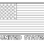 print united states flag coloring page