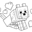 minecraft dog coloring pages coloring
