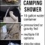 diy camping shower and water container