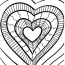 free hearts design coloring page free