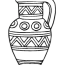 egypt vase coloring page free