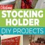 diy christmas stocking holder projects