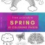 free spring coloring pages for toddlers